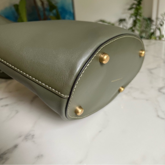 Coach 1941 Dakota Bucket Bag Army Green Govetanned Leather Brass CH726 Crossbody - Picture 11 of 16